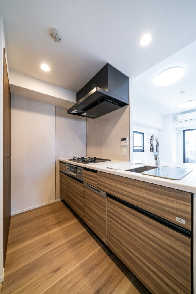 MFPRコート日本橋人形町 9階 2LDK 46.79㎡ 水回り1｜つるたま撮影