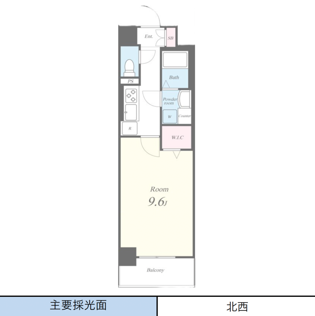 NANAEI 日本橋 1K 間取り図 1K 30.09㎡